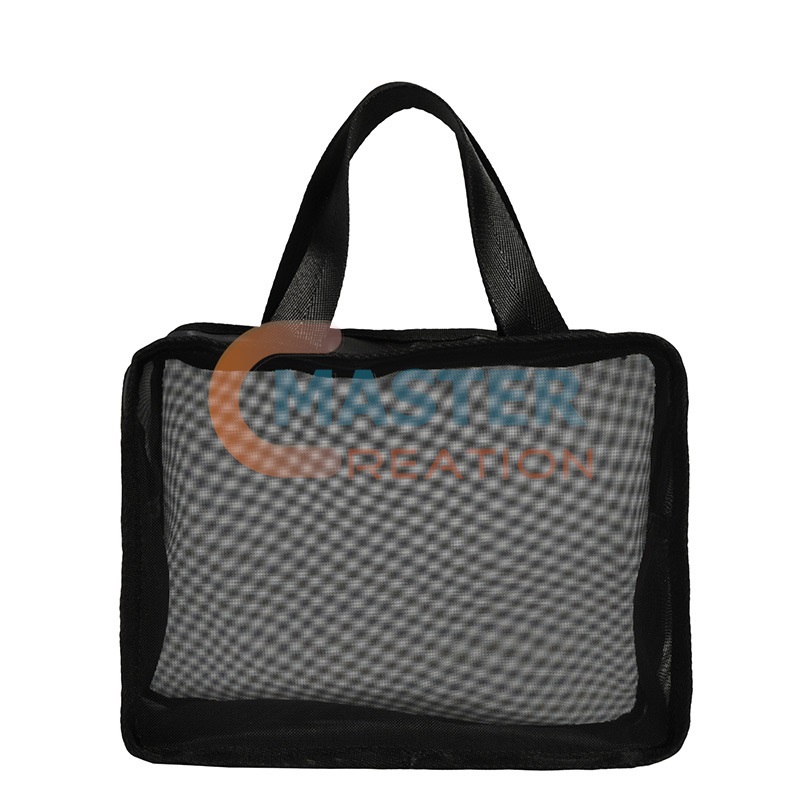 Mesh Tote Bag Black Mesh Bag Mesh Cosmetic Bag Master Creation